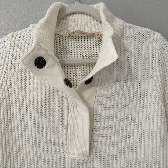 Soft Surroundings (XS) White Knitted Pullover Sweater - Picture 7 of 7